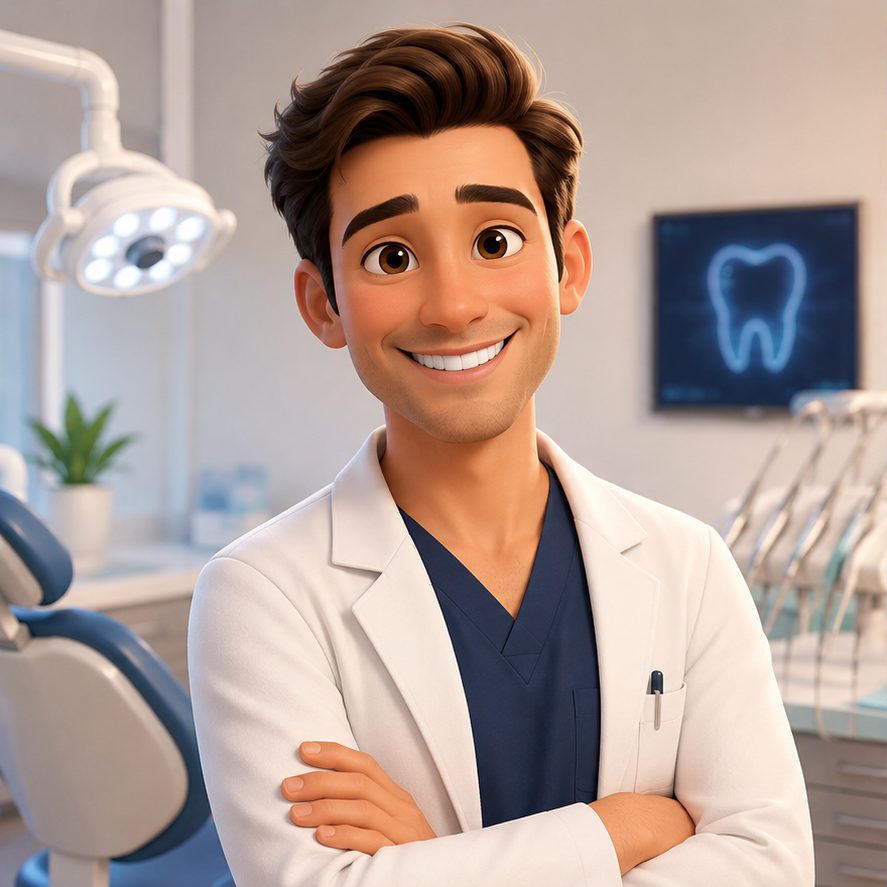 Stock portrait — Dr. Harshal Thakker at Kabibai Dental Clinic